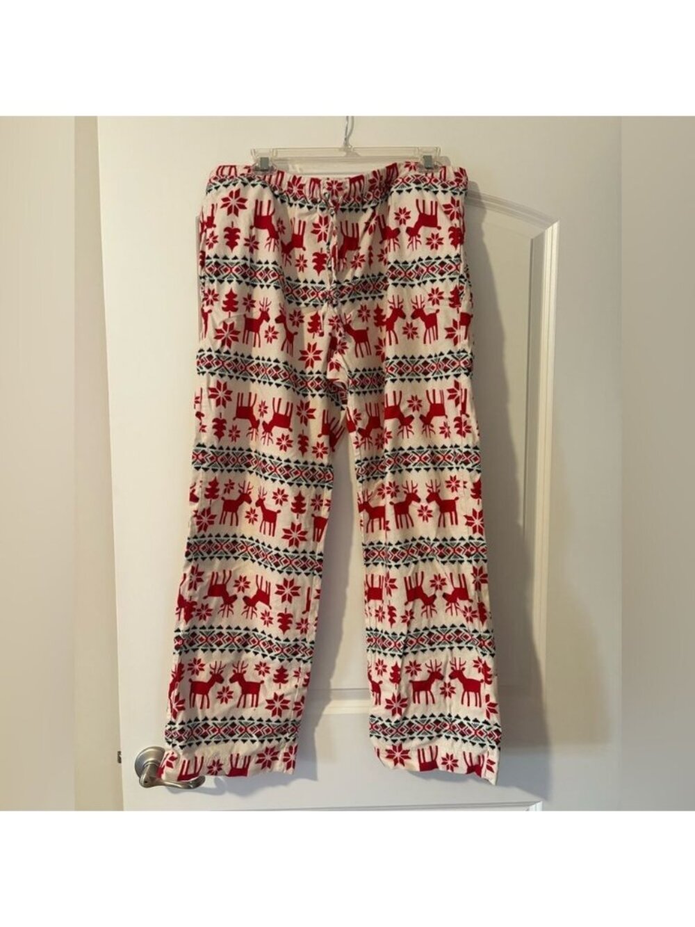 Hanna Andersson Festive Red and White Pajama Bottoms
